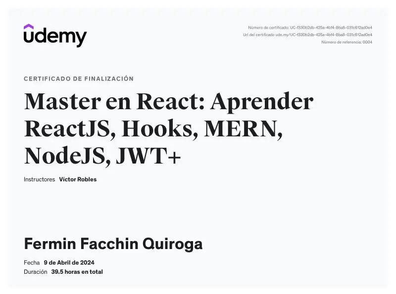Imagen de Máster en React